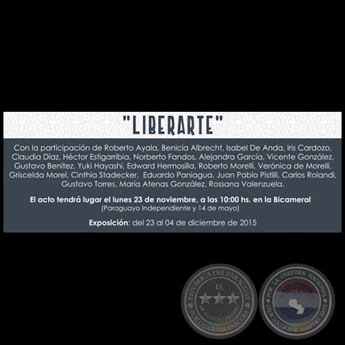 LIBERARTE - Exposicin Colectiva - Lunes 23 de Noviembre de 2015